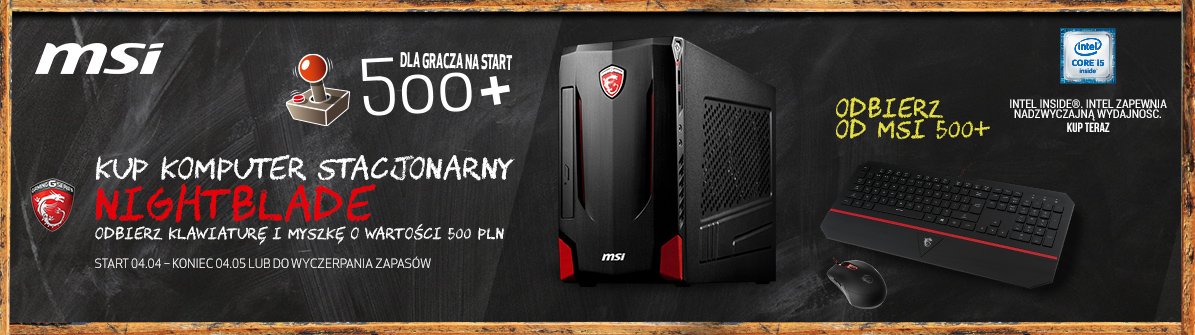 Promocja GameRagon i MSI 500+