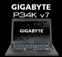 Laptopy Gigabyte P34K v7